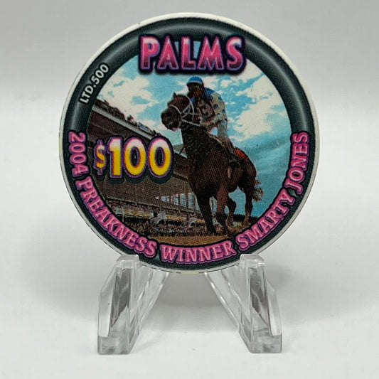 Palms Casino Resort Las Vegas NV 2004 Preakness Winner Smarty Jones 2005 LE 500 $100 Chip