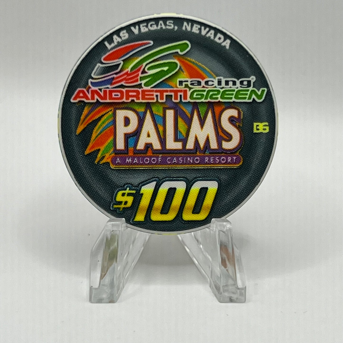 Palms Casino Resort Las Vegas NV Michael Andretti 2004 LE 500 $100 Chip