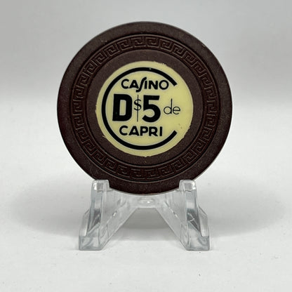 Casino de Capri Havana Cuba Series 2 $5 Brown Chip