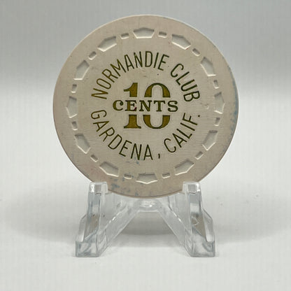 Normandie Club Gardena CA $0.10 Chip