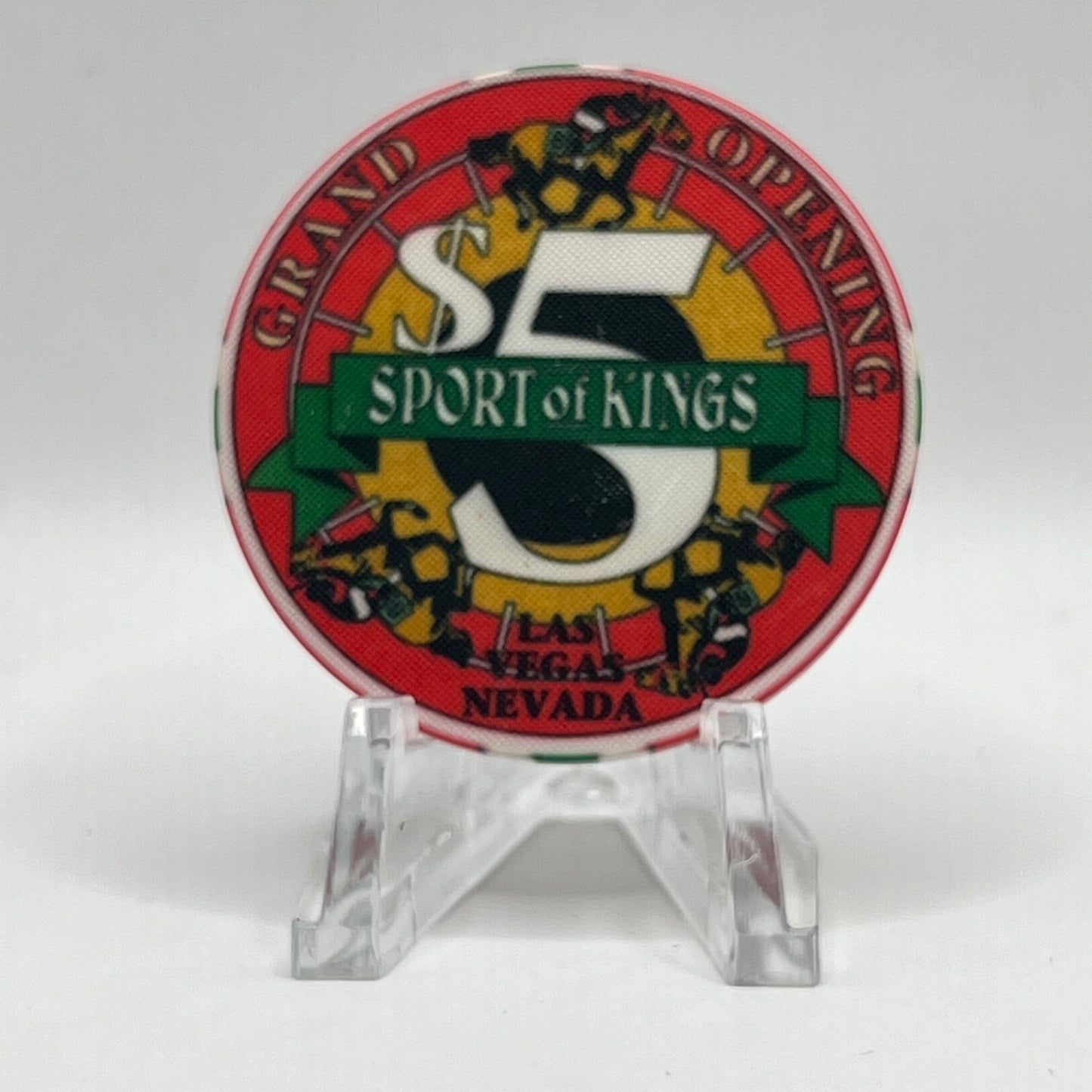 Sport of Kings Las Vegas NV 1992 LE $5 Chip N7049