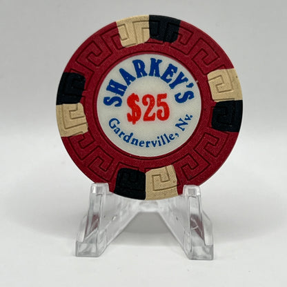 Sharkey's Casino Gardnerville NV 1980s $25 Chip N5702