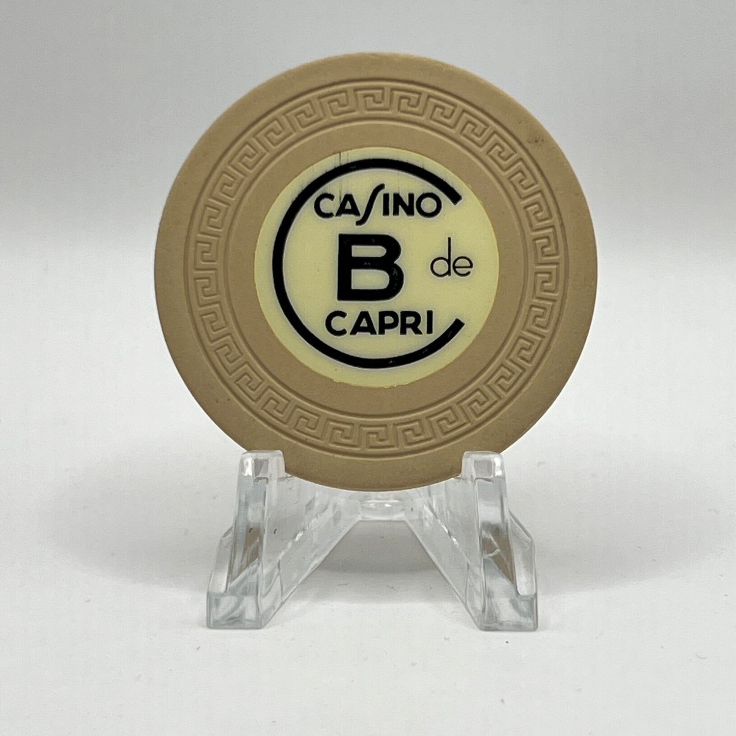 Casino de Capri Havana Cuba Series 12 Roulette B Beige Chip