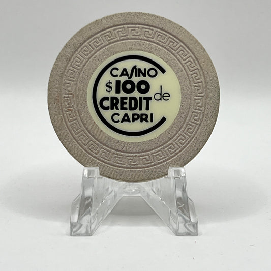 Casino de Capri Havana Cuba $100 Credit Chip