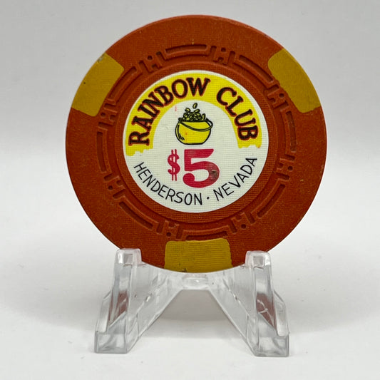 Rainbow Club Henderson NV 1967 $5 Chip N2039