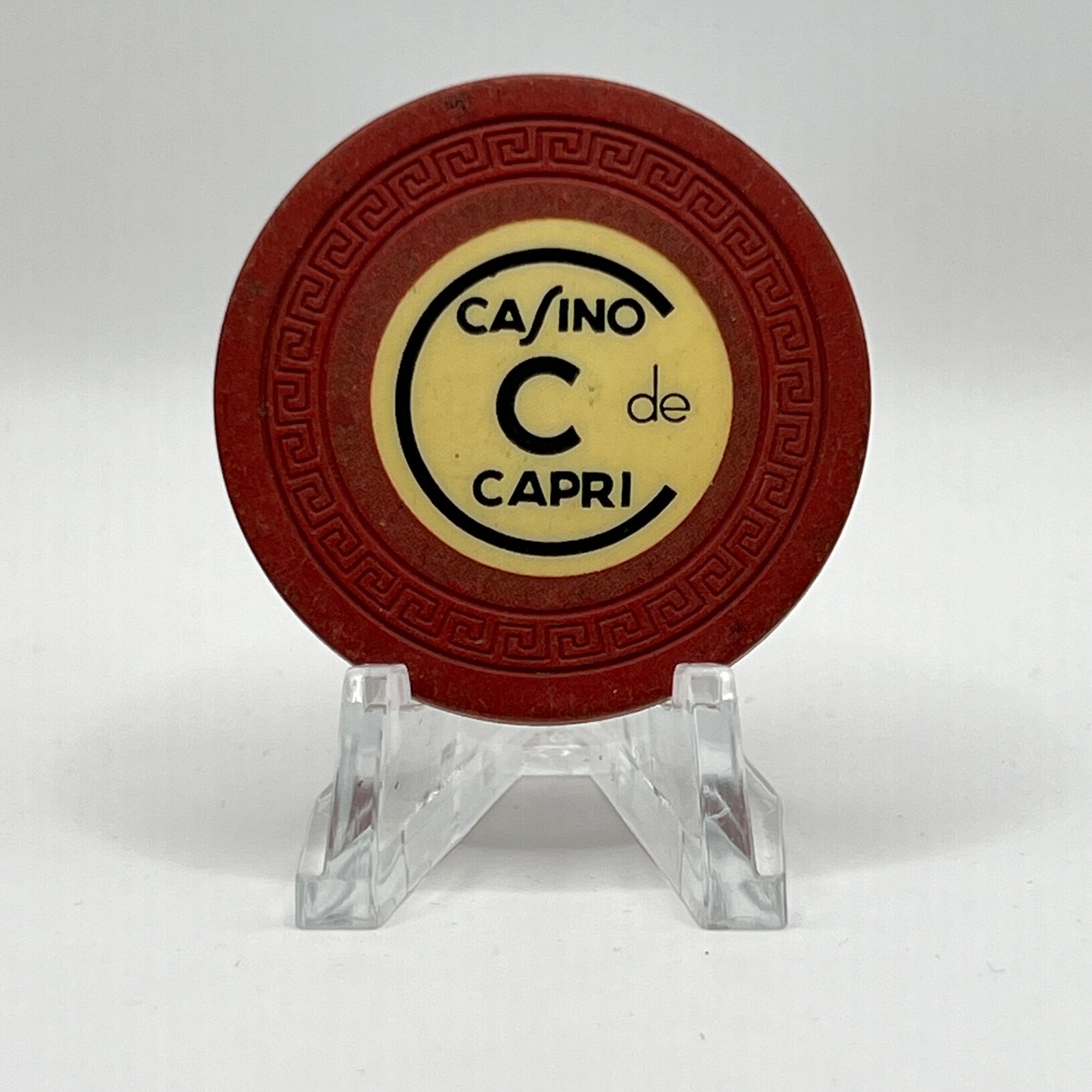 Casino de Capri Havana Cuba Series 13 Roulette C Brown Chip