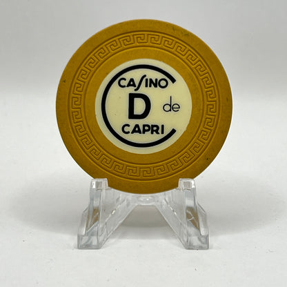 Casino de Capri Havana Cuba Series 14 Roulette D Yellow Chip