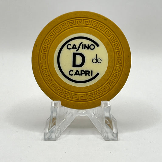 Casino de Capri Havana Cuba Series 14 Roulette D Yellow Chip