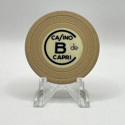 Casino de Capri Havana Cuba Series 12 Roulette B Beige Chip