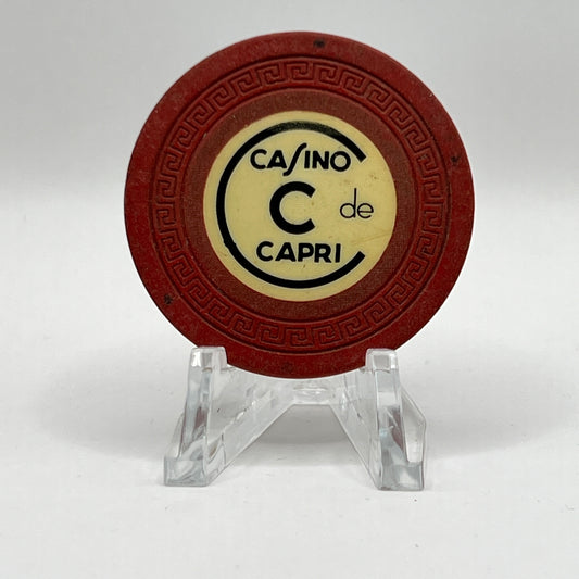 Casino de Capri Havana Cuba Series 13 Roulette C Brown Chip