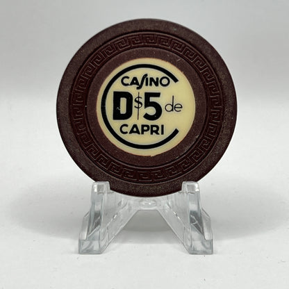 Casino de Capri Havana Cuba Series 2 $5 Brown Chip