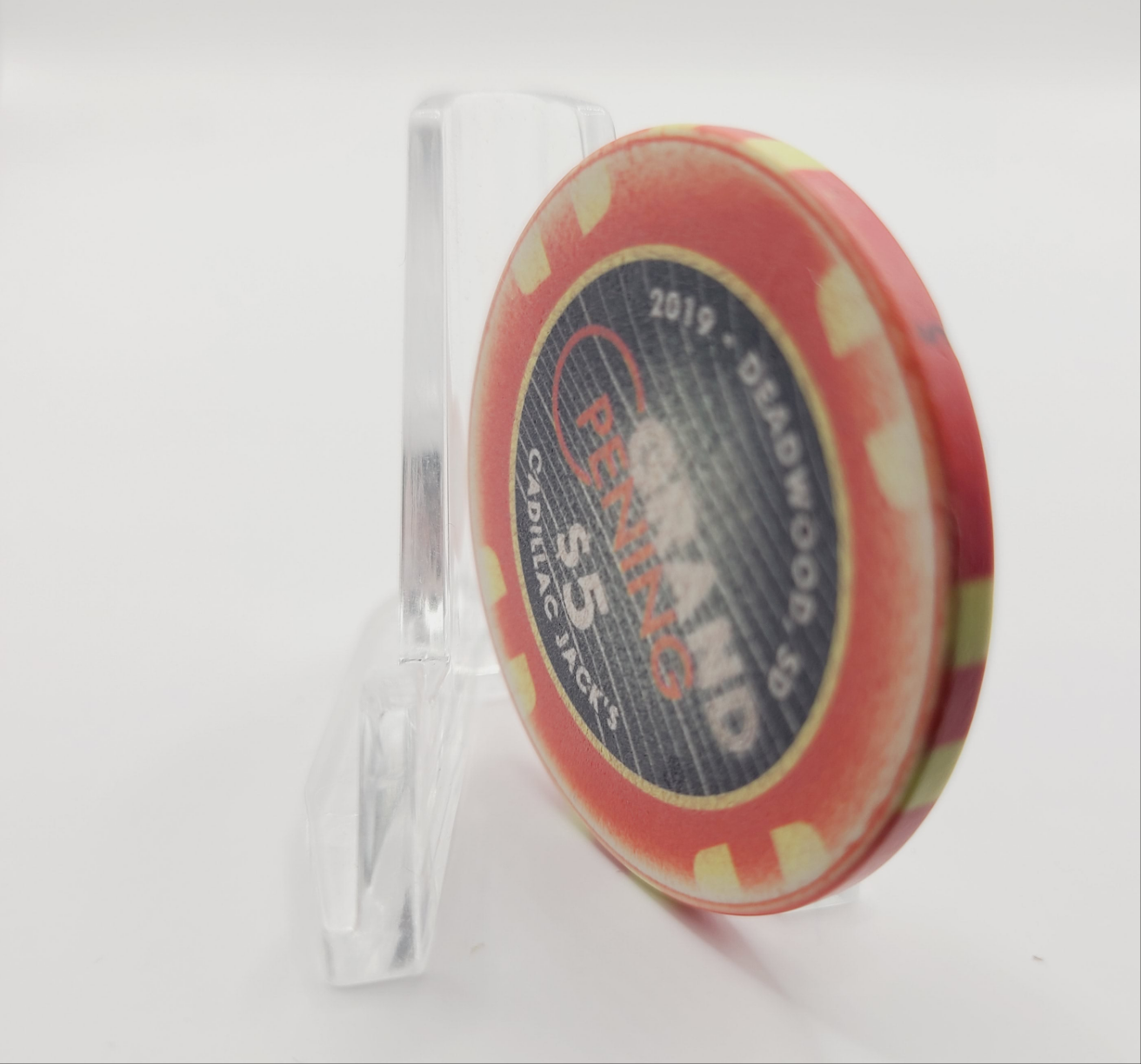 Cadillac Jack's Casino Deadwood South Dakota 2019 "Grand Opening" $5 Casino Chip