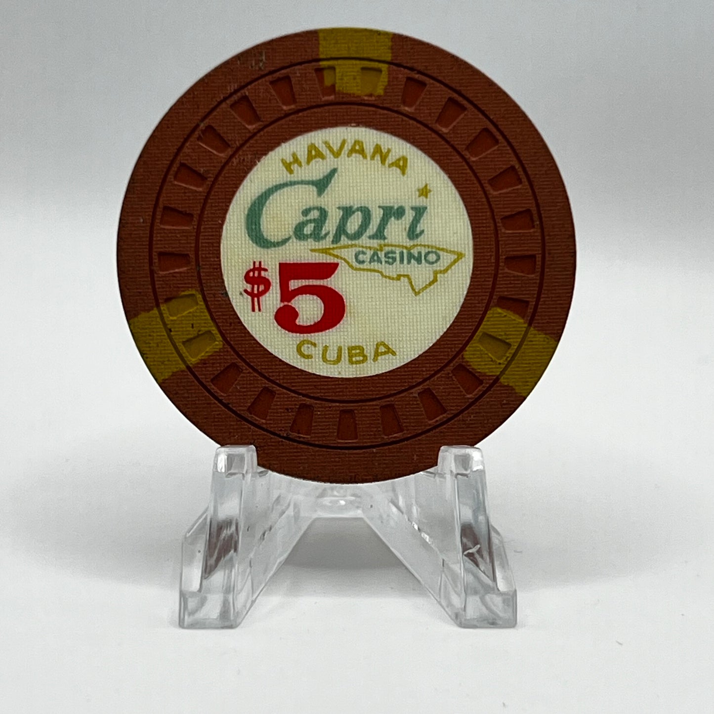 Casino de Capri Havana Cuba Series 4 $5 Chip