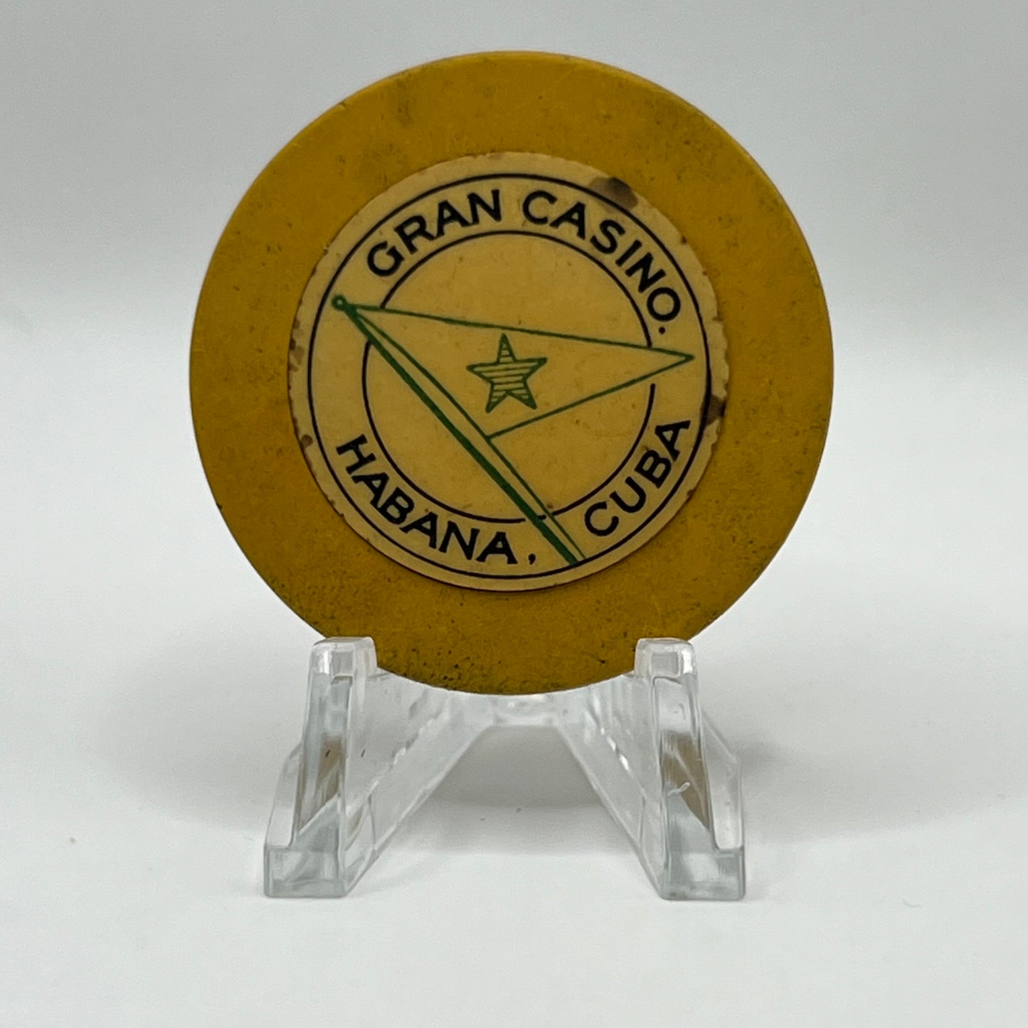 Gran Casino Havana Cuba Roulette Yellow Chip