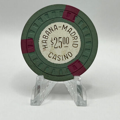 Habana-Madrid Casino (MD) Havana Cuba Series 3 $25 Chip