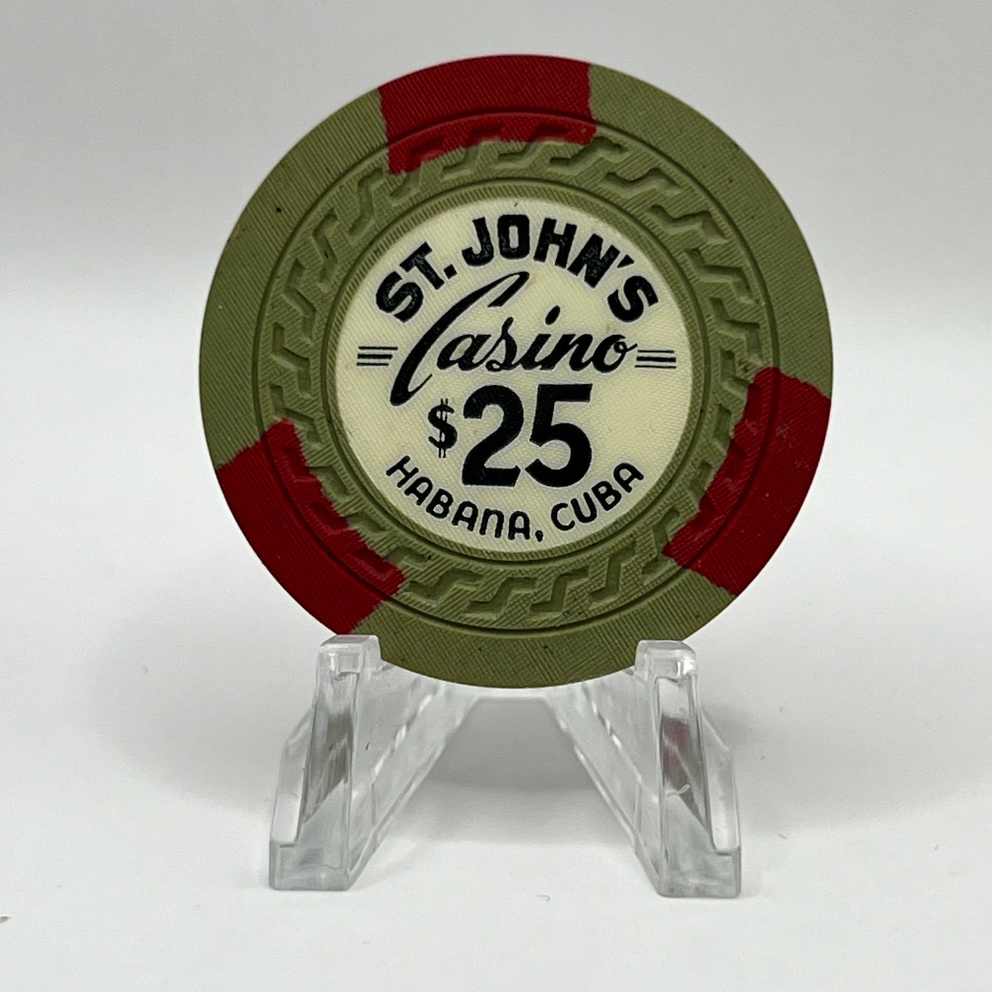 St. John’s Casino Havana Cuba $25 Chip