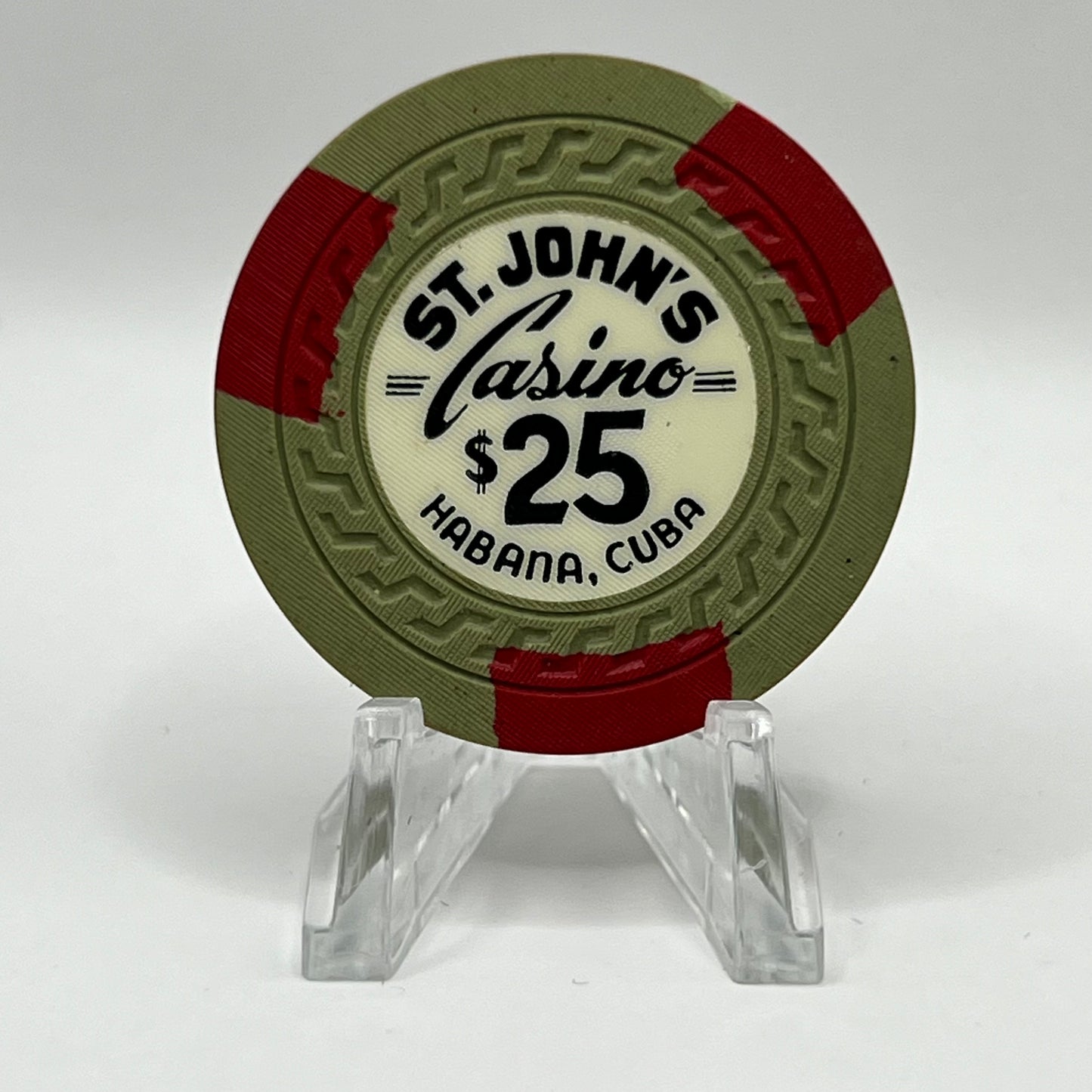 St. John’s Casino Havana Cuba $25 Chip