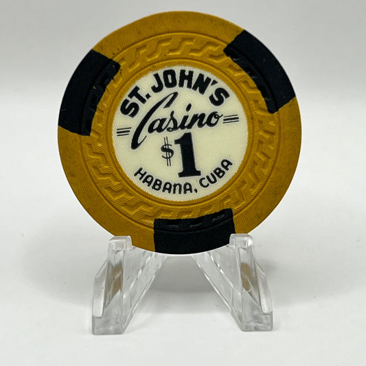 St. John’s Casino Havana Cuba $1 Chip