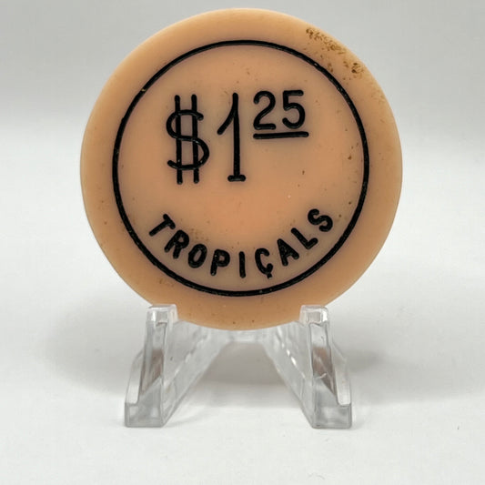 Tropicals Night Club Cuba $1.25 Chip