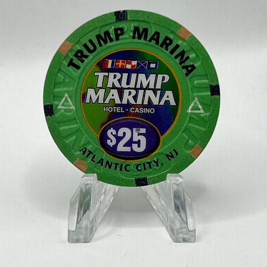 Trump Marina Atlantic City New Jersey $25 Chip