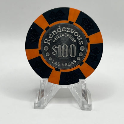 Rendezvous Hotel Casino Las Vegas NV 1977 $100 Chip N2041