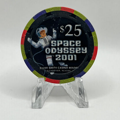 Silver Smith Casino Wendover NV Space Odyssey 2001 LE $25 Chip V7033