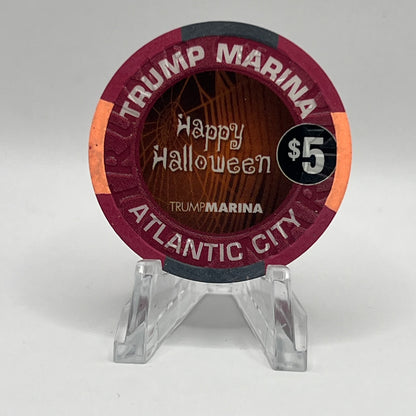 Trump Marina Atlantic City NJ Halloween Werewolf 2006 $5 Chip