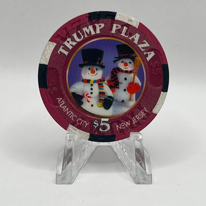 Trump Plaza Atlantic City NJ Happy Holidays 2006 $5 Chip