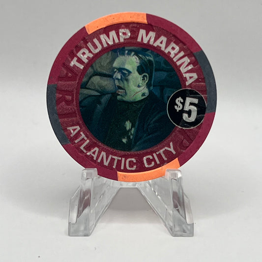 Trump Marina Atlantic City NJ Halloween Frankenstein 2006 $5 Chip