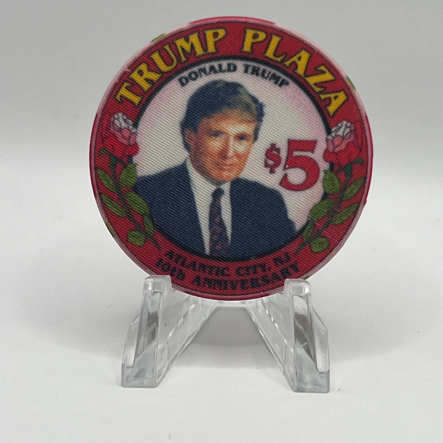 Trump Plaza Atlantic City NJ Donald Trump 1995 $5 Chip