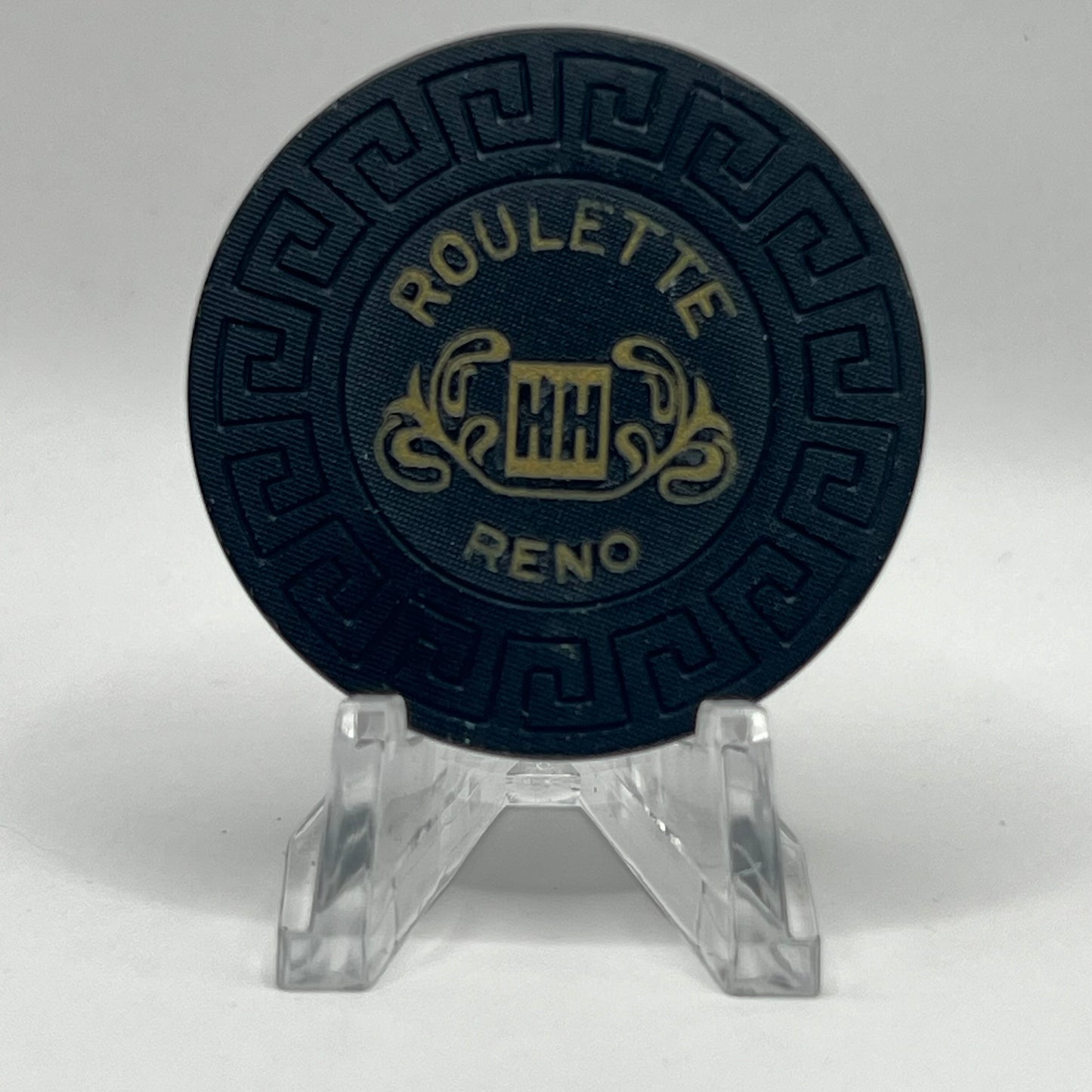 Holiday Hotel Reno NV 1970s Series 161 Roulette Black Chip E4845