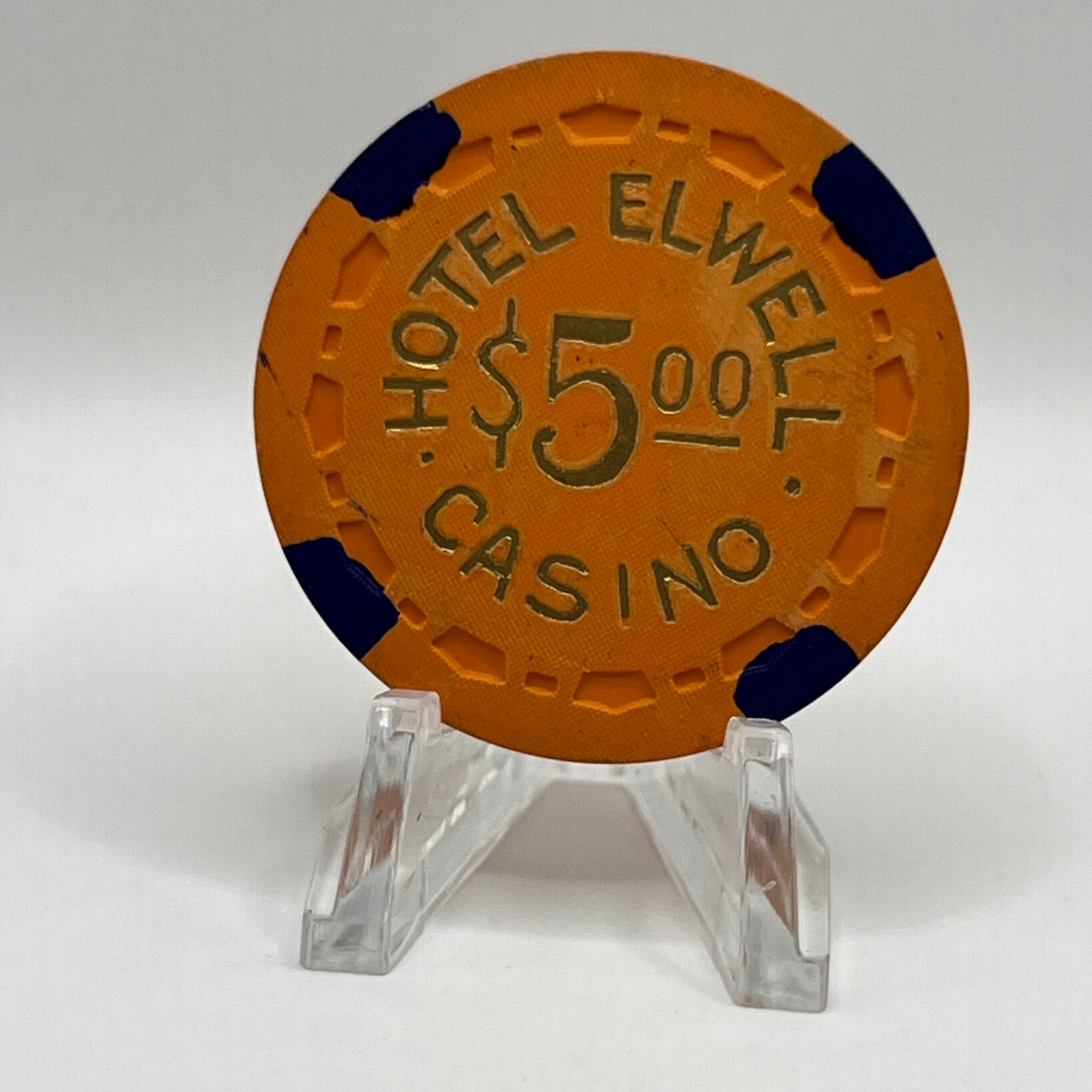 Hotel Elwell Las Vegas NV 1951 $5 Chip N7634