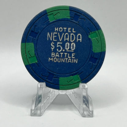 Hotel Nevada Battle Mountain NV 1970s $5 Chip N9987