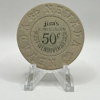 Jim’s Casino Wendover NV 1980s $0.50 Chip N0449