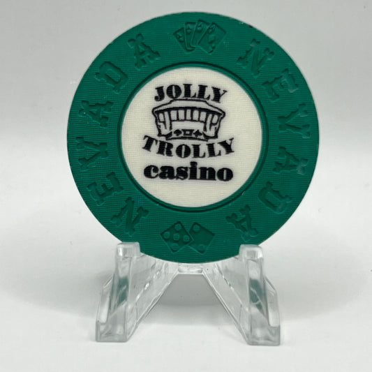 Jolly Trolley Casino Las Vegas NV 1993 LE $25 Imitation Chip N6097