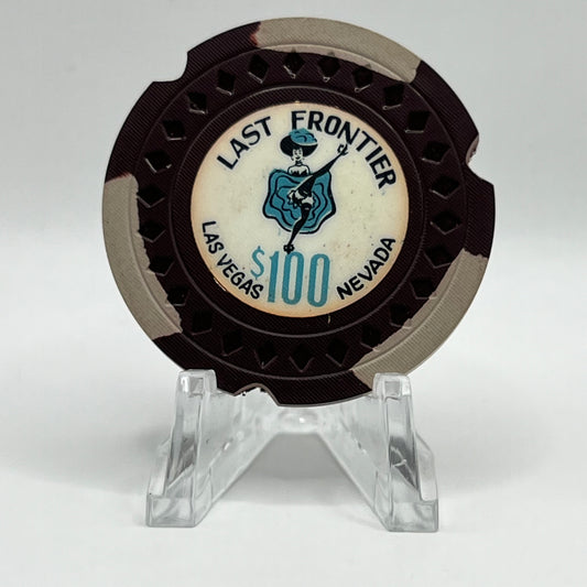 Last Frontier Las Vegas NV 1959 Notched LE $100 Chip N1650