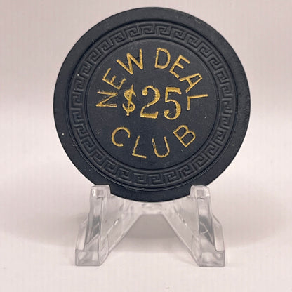 New Deal Club Elko NV 1940s $25 Chip V1188