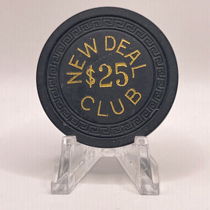 New Deal Club Elko NV 1940s $25 Chip V1188