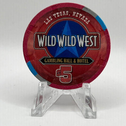 Wild Wild West Las Vegas NV 1998 $5 Chip V3610