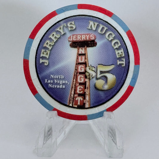 Jerry's Nugget N. Las Vegas Nevada 2004 $5 Casino Chip E1694