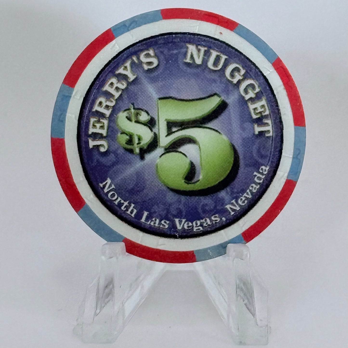 Jerry's Nugget N. Las Vegas Nevada 2004 $5 Casino Chip E1694
