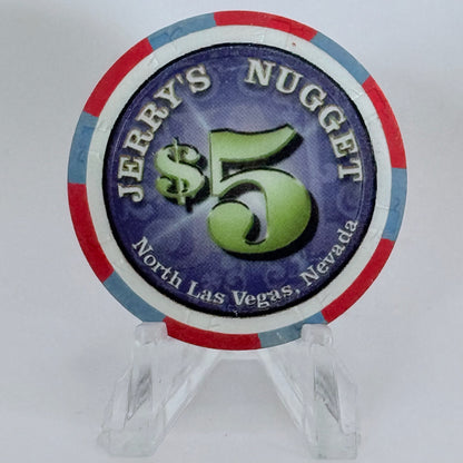 Jerry's Nugget N. Las Vegas Nevada 2004 $5 Casino Chip E1694