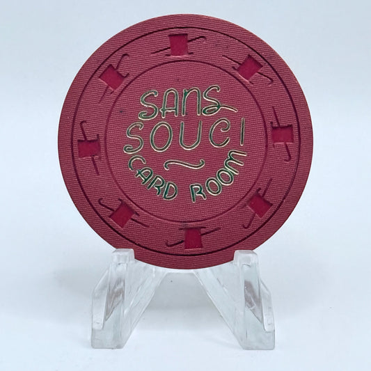 Sans Souci Casino  Las Vegas Nevada 1960 $0.25 Casino  Chip N2131