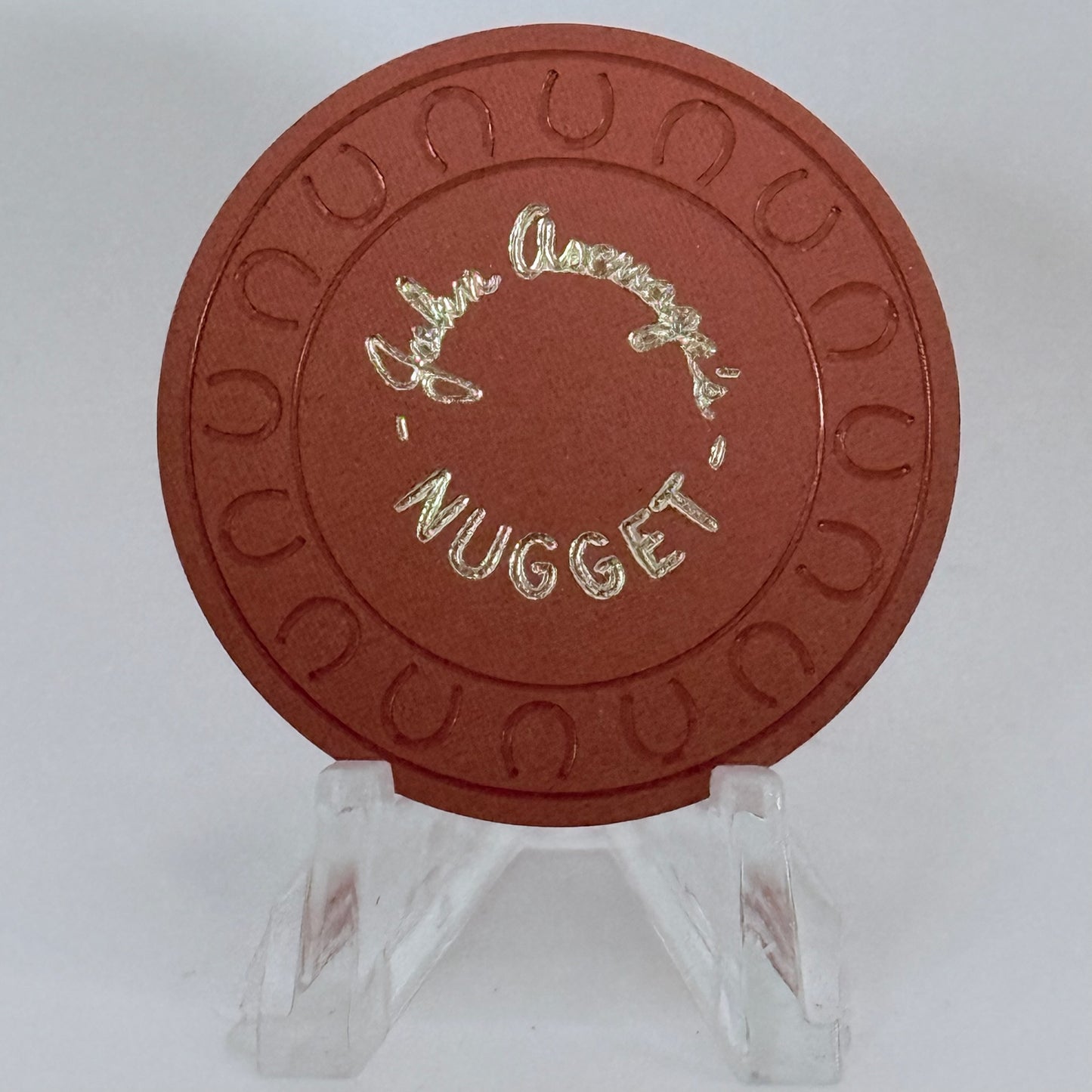 John Ascuaga's Nugget Sparks Nevada 1970s Series 151 Roulette Casino Chip N4425