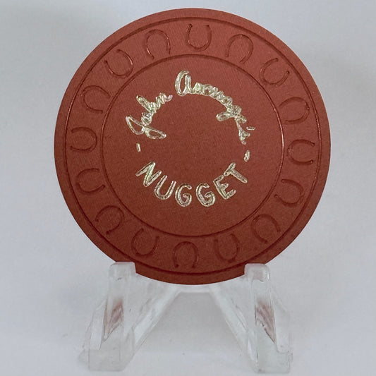 John Ascuaga's Nugget Sparks Nevada 1970s Series 151 Roulette Casino Chip N4425