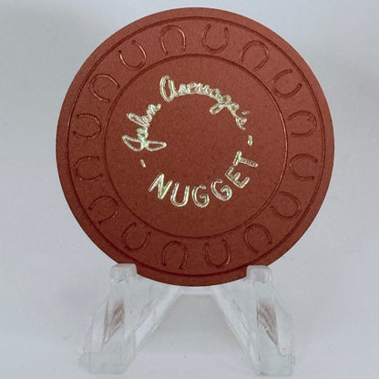 John Ascuaga's Nugget Sparks Nevada 1970s Series 151 Roulette Casino Chip N4425