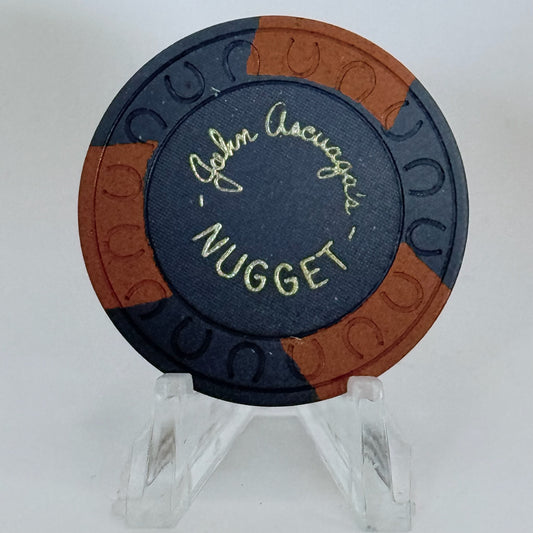 John Ascuaga's Nugget Sparks Nevada 1970s Series 153 Roulette Casino Chip N4380