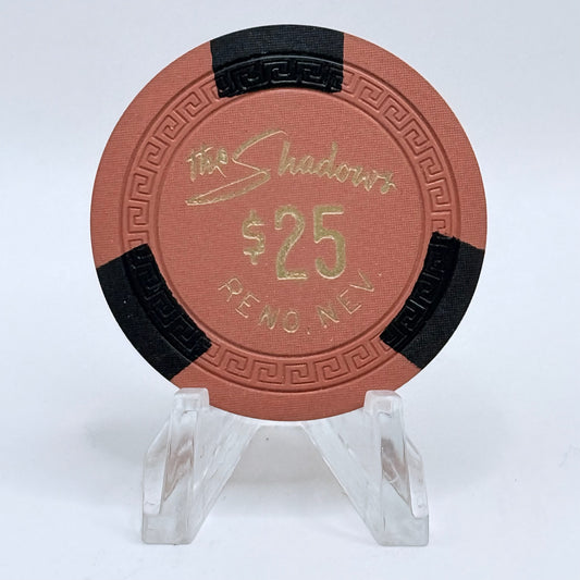 The Shadows Reno Nevada $25 Casino Chip 1940's N6977