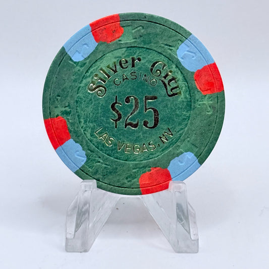 Silver City Casino Las Vegas Nevada 1989 $25 Casino Chip N2568