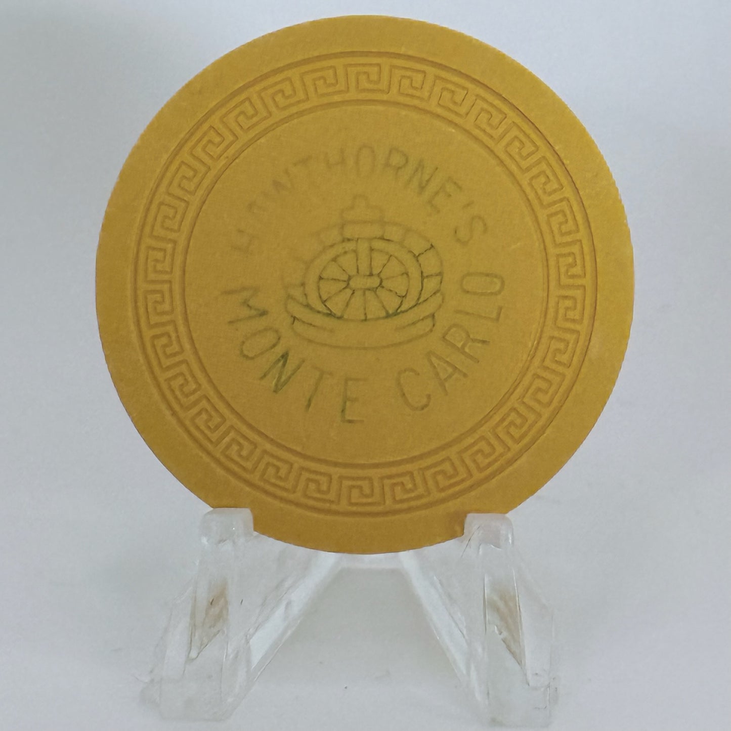 Hawthorne's Monte Carlo Hawthorne Nevada 1956 Series 1 Roulette Casino Chip N0387